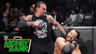 CM Punk AMBUSHES Drew McIntyre during Money in the Bank cashin Money in the Bank 2024 highlights [upl. by Aelahc830]