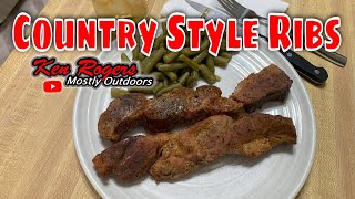 Country Style Pork Ribs on the Monument Grill [upl. by Erialb]