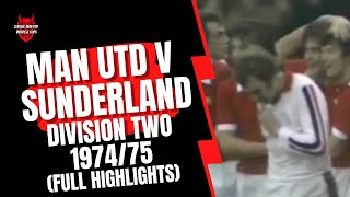 Man Utd v Sunderland 7475 Division 2 [upl. by Garbers]