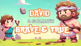 DAVID amp GOLIATH BRAVE amp TRUE  Educational Sunday School Bible Story Song for Kids [upl. by Ramuk]