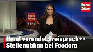 Hund verendet Freispruch  Stellenabbau bei Foodora  kronetv NEWS [upl. by Assiluj]