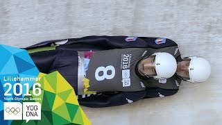 Luge Doubles  Schwarz amp Gufler ITA win Mens gold  Lillehammer 2016 Youth Olympic Games [upl. by Layman]