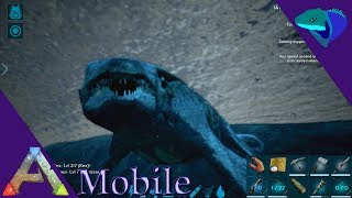 MOSASAURUS TAMING RAMPAGE ON EELS Ark Mobile S1E43 [upl. by Koetke]