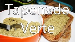 Recette tapenade verte basilic et amandes [upl. by Eimot]