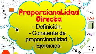 DIFERENCIAS ENTRE LA PROPORCIONALIDAD DIRECTA Y LA VARIACIÓN LINEAL Super facil  Principiantes [upl. by Bergman]