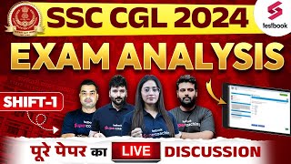 SSC CGL Analysis 2024  SSC CGL Shift 1 10 September Paper Analysis  SSC CGL Review 2024 [upl. by Pelagi]