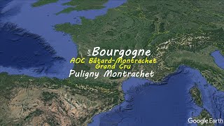 BâtardMontrachet Grand Cru at Pulingy Montrachet commune  French wine map  Wine study [upl. by Minne]