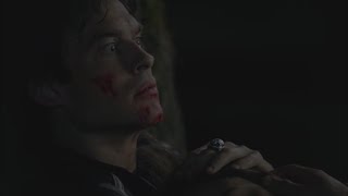 The Vampire Diaries 7x21 Damon tells Bonnie that he loves her Bonnie almost kill him [upl. by Pool]