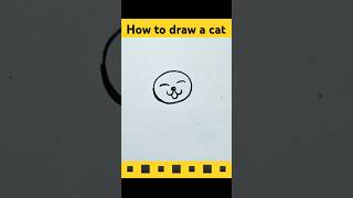 How to draw a cat cat drawing easy shorts [upl. by Gisella]