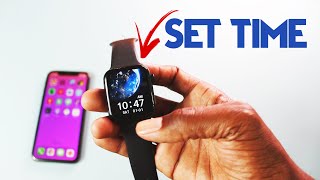 How to SET TIME on a SmartWatch  2 Easy Methods [upl. by Yanej583]