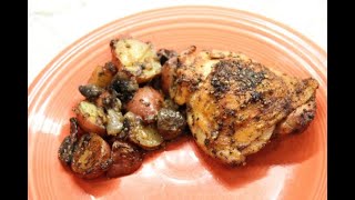 Cast iron braised chicken thighs and potato [upl. by Rina384]