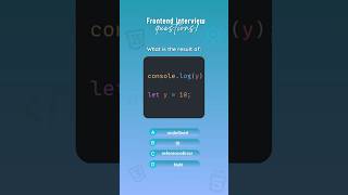 Frontend interview questions Quiz 40 javascript react interview developer coding hoisting [upl. by Lyndel]