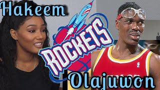 New NBA Sports Fan Reacts to Hakeem Olajuwon Basketbal Highlights [upl. by Itsud]