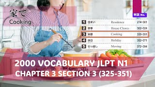 Japanese JLPT N1 Vocabulary Chap 3  Sec 3  Cooking [upl. by Adalai]