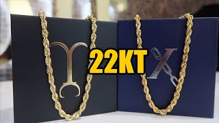 I found the best 22KT Rope chains [upl. by Egidio849]