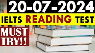 IELTS Reading Test 2024 with Answers  20072024 [upl. by Anhsirk]