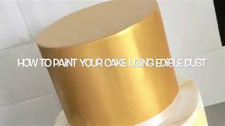 How to paint a cake using edible dust [upl. by Winthrop124]