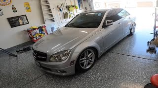 Mercedes Benz C300  Bc Coilovers  Full Install [upl. by Janus100]