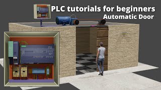 Automatic Door Programming with PLC  PLC Programming Tutorials for Beginners [upl. by Ordisy]