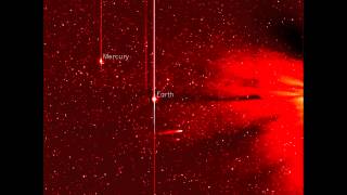 Comet ISON approaches the Sun as seen by STEREO Ahead [upl. by Menis]