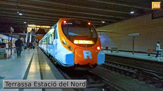 Terrassa Estació del Nord R4  R12  Rodalies Barcelona  Renfe Civia  447 [upl. by Arraeis]