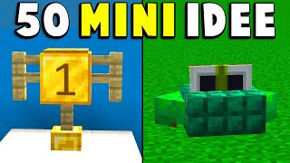 50 MINI COSTRUZIONI DI MINECRAFT [upl. by Acimahs]