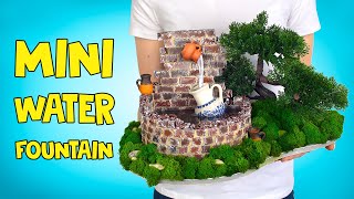 How to Make Mini Water Fountain From Mini Bricks [upl. by Marienthal]