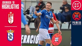 Resumen PrimeraFederación  Club Recreativo Granada 01 UD Melilla  Jornada 18 Grupo 2 [upl. by Arracahs]