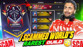 I Scamed Worlds Rarest Guild In Free Fire 😱 What Will Happen Next  Garena Free Fire Max [upl. by Alyahsal547]