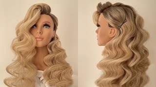 Hollywood waves 2024 Amazing curls on 32 mm curling iron [upl. by Arriet]