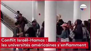 Conflit IsraëlHamas  les universités américaines senflamment [upl. by Nagram169]