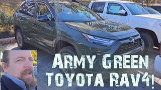 A look at the new Army Green color in the Toyota Rav4 Woodland edition [upl. by Annej445]