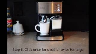 Video Mr Coffee ECMP1000 Caf Barista Premium Espresso Cappuccino System [upl. by Magnus363]