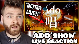 First Time Hearing ADO quotSHOW 唱quot LIVE  REACTION [upl. by Derej]