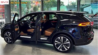 First Look 2024 New BYD Tang EV Black  Luxury Interior and Exterior Show Details [upl. by Eserehs]