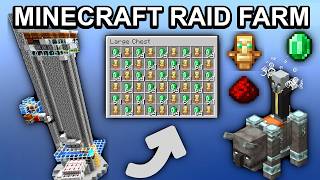 How to Build a Minecraft RAID FARM  Best amp Easiest Design  121  StepbyStep Guide [upl. by Vince]