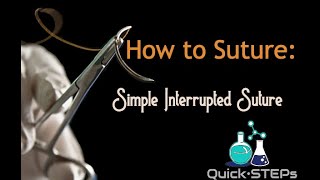 How to Suture  Simple Interrupted Suture [upl. by Aneehta444]