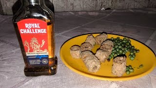 180rs Kebab with Royal Challenge Whisky 125 Delhi  RCB Qualified IPL [upl. by Lebar]