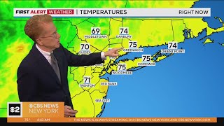 First Alert Weather CBS New Yorks Monday AM update  71723 [upl. by Eisnil]