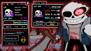 🎃EVENT Horror Sans Unit Showcase Undertale Adventures [upl. by Oderfliw142]