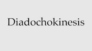 How to Pronounce Diadochokinesis [upl. by Narcis789]