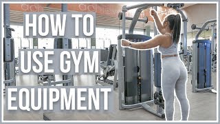 HOW TO USE GYM EQUIPMENT  Upper Body Machines [upl. by Eleanore]