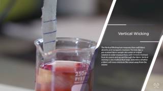 Vertical Wicking Test Measuring Moisture Management in Fabrics [upl. by Queri]