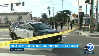 Man fatally shot near Metro K Line train platform in Hyde Park area police say [upl. by Elleinnad]