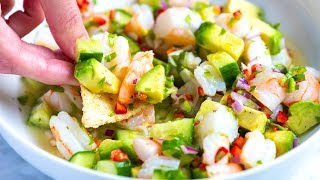 Easy Shrimp Ceviche Recipe [upl. by Gereld]