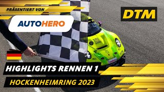 Rasantes erstes Rennen am Hockenheimring  DTM Highlights präsentiert von Autohero  DTM 2023 [upl. by Rehpatsirhc]