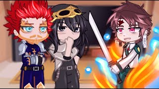 Pro Heroes React To Tanjiro As New Student  MHA  Gacha Club [upl. by Sower]