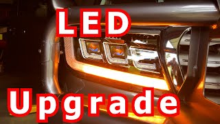 LED Headlight and Sequential DRL Installation and Review  Landcruiser 200 Series [upl. by Ynor]