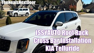 ISSYAUTO Roof Rack Cross Bar Installation  KIA Telluride [upl. by Anan]