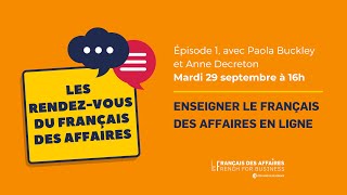 Enseigner le français des affaires en ligne [upl. by Ztnaj]